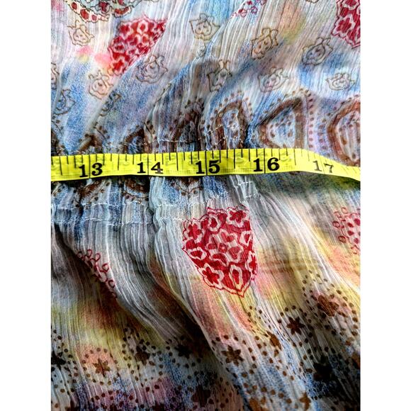 Ingear sheer cover up SzL- XXl Beach Cover up poncho Sheer Paisley poly chiffon - Picture 6 of 6